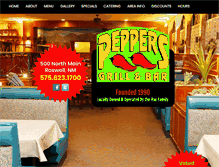 Tablet Screenshot of peppers-grill.com